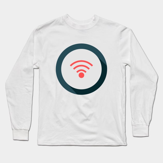 WIFI Internet Long Sleeve T-Shirt by Shop Ovov